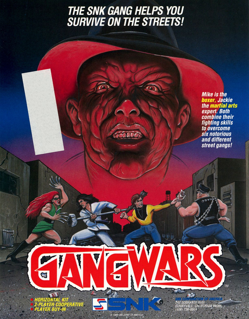 Gang Wars (Japan) Arcade Game Cover